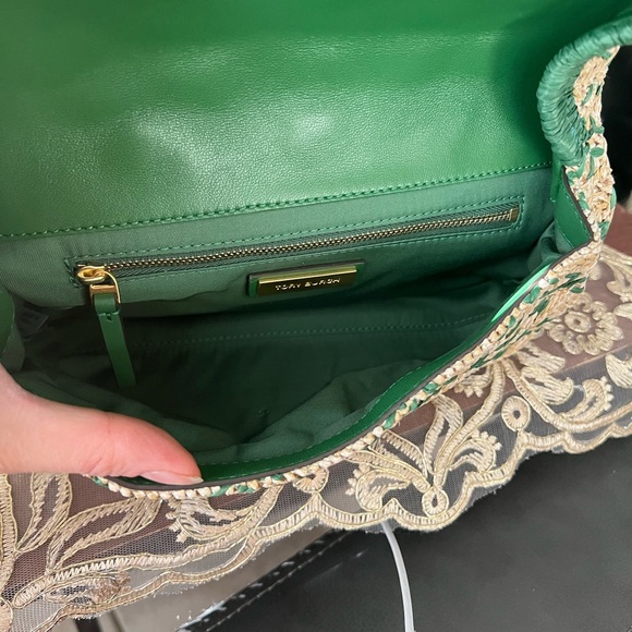 Tory Burch Fleming straw clutch - Picture 7 of 11